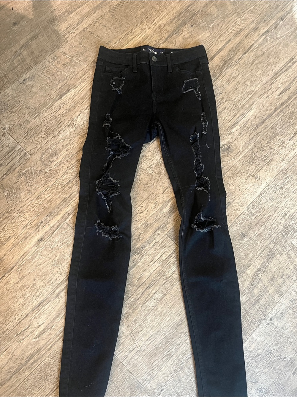 Hollister Black Ripped Skinny Jeans